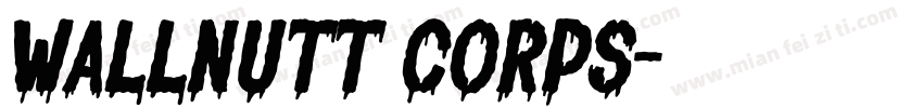 Wallnutt Corps字体转换